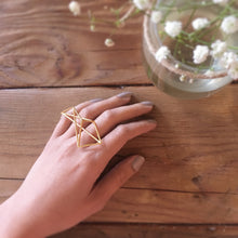 Load image into Gallery viewer, Mosalas Ring - zimarty - wearable architecture 3d printed jewelry