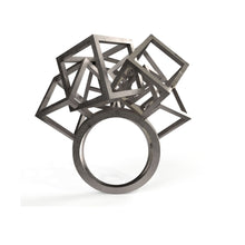 Load image into Gallery viewer, Z Cube Ring - zimarty - wearable architecture 3d printed jewelry