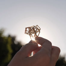 Load image into Gallery viewer, Z Cube Ring - zimarty - wearable architecture 3d printed jewelry