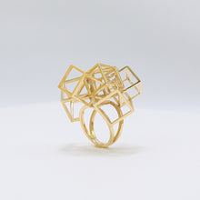 Load image into Gallery viewer, Z Cube Ring - zimarty - wearable architecture 3d printed jewelry