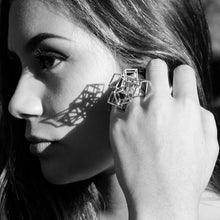 Load image into Gallery viewer, Z Cube Ring - zimarty - wearable architecture 3d printed jewelry