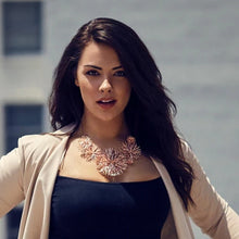 Load image into Gallery viewer, Flower Necklace - zimarty - wearable architecture 3d printed jewelry