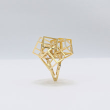Load image into Gallery viewer, Z Cube Ring - zimarty - wearable architecture 3d printed jewelry