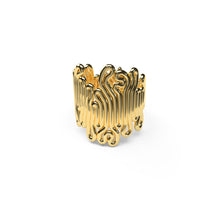 Load image into Gallery viewer, Squiggle Ring - zimarty - wearable architecture 3d printed jewelry