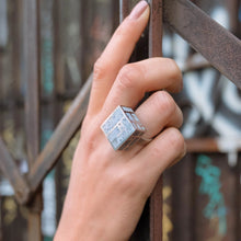 Load image into Gallery viewer, Mondrian Cube Ring - zimarty - wearable architecture 3d printed jewelry