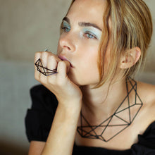 Load image into Gallery viewer, Mosalas Ring - zimarty - wearable architecture 3d printed jewelry