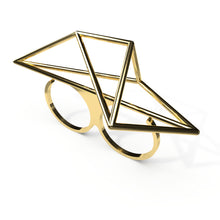 Load image into Gallery viewer, Mosalas Ring - zimarty - wearable architecture 3d printed jewelry