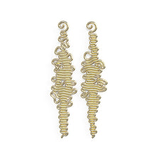 Load image into Gallery viewer, Squiggle Earring - zimarty - wearable architecture 3d printed jewelry 
