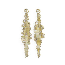 Load image into Gallery viewer, Squiggle Earring - zimarty - wearable architecture 3d printed jewelry