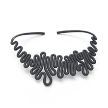 Load image into Gallery viewer, Squiggle Necklace - zimarty - wearable architecture 3d printed jewelry