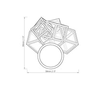 Load image into Gallery viewer, Z Cube Ring - zimarty - wearable architecture 3d printed jewelry