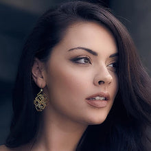 Load image into Gallery viewer, Z Cube Earring - zimarty - wearable architecture 3d printed jewelry