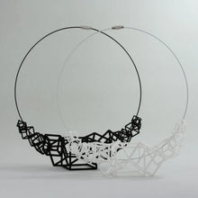 Load image into Gallery viewer, Z Cube Necklace - zimarty - wearable architecture 3d printed jewelry