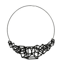 Load image into Gallery viewer, Z Cube Necklace - zimarty - wearable architecture 3d printed jewelry