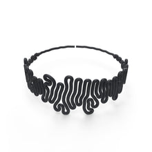 Load image into Gallery viewer, Squiggle Chocker - zimarty - wearable architecture 3d printed jewelry 
