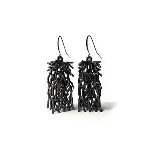 Acropora Earring - zimarty - wearable architecture 3d printed jewelry 