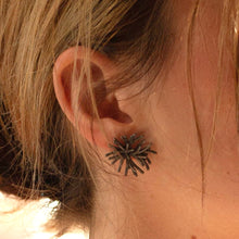 Load image into Gallery viewer, Flower Earring - zimarty - wearable architecture 3d printed jewelry 
