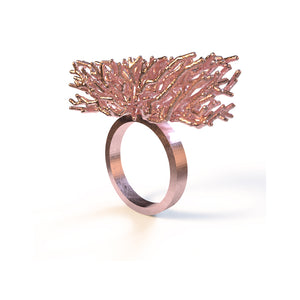 Acropora Ring - zimarty - wearable architecture 3d printed jewelry 