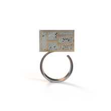 Load image into Gallery viewer, Mondrian Cube Ring - zimarty - wearable architecture 3d printed jewelry 
