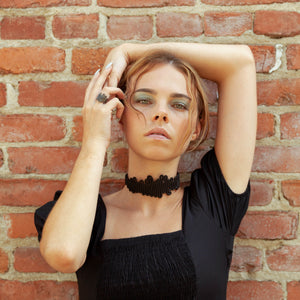Squiggle Chocker - zimarty - wearable architecture 3d printed jewelry 