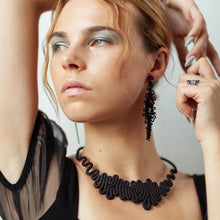 Load image into Gallery viewer, Squiggle Necklace - zimarty - wearable architecture 3d printed jewelry 
